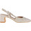 Corina Γόβες Slingback με Χοντρό Χαμηλό Τακούνι Εκρού M5331