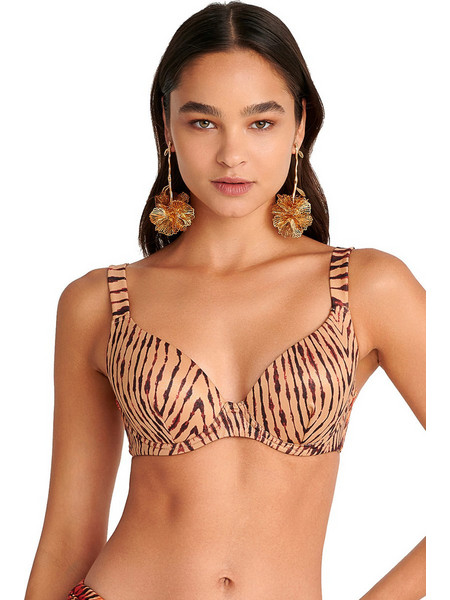 BLU4U Bikini Top Animal Print Ταμπά 25366213C-20