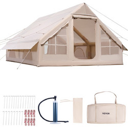 Vevor Σκηνή Camping Τριγωνική 8 Ατόμων 4 Εποχών 400x300x200cm KJZP431MCQWZUXN7IV0