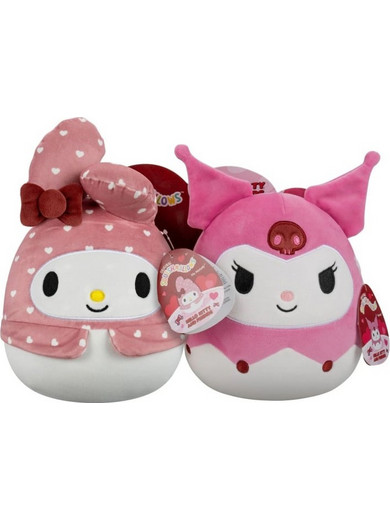 Jazwares Squishmallows Sanrio Valentine W2 My Melody & Kuromi 20cm