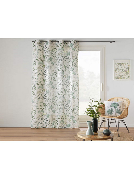 Douceur d'interieur Κουρτίνα Παραθύρου Floral με Τρουκς 140x260 Palmiflore 1612558