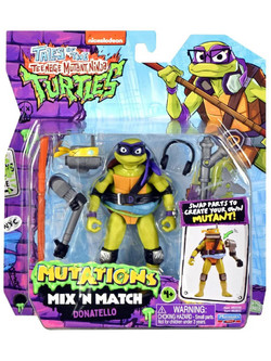 Giochi Preziosi TMNT Mutations Mix & Match Donatello Φιγούρα Δράσης για 4+ Ετών 12cm