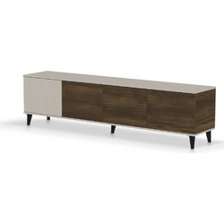 Halmar Έπιπλο Τηλεόρασης Ξύλινο Καρυδί Μ200xΠ40xΥ52cm V-PL-RANDOM2-RTV-3