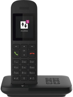 Telekom Sinus A12 Ασύρματο Τηλέφωνο με Ανοιχτή Ακρόαση Μαύρο
