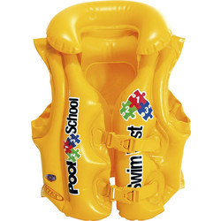 Intex Pool School Παιδικό Σωσίβιο Γιλέκο Φουσκωτό για 3-6 Ετών Κίτρινο 58660