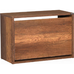 Hanah Home Παπουτσοθήκη Μοριοσανίδας Καρυδί M60xΠ30xY42cm 479ADR1177