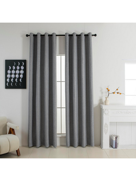 Beauty Home Κουρτίνα Συσκότισης με Τρουκς 140x270 Elite Art 8392 Grey