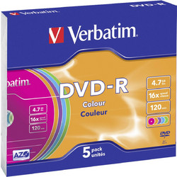 Verbatim 43557 Εγγράψιμα DVD-R 16x 4.7GB 5τμχ