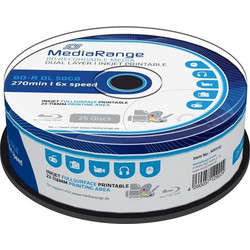 MediaRange MR510 Εγγράψιμα BD-R 6x Dual Layer 50GB Cake Box 25τμχ