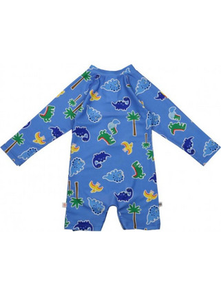 Zoocchini Devin the Dino & Friends Αντηλιακό UV Βρεφικό Μαγιό Ολόσωμο για Αγόρι Μπλε ZOO12422