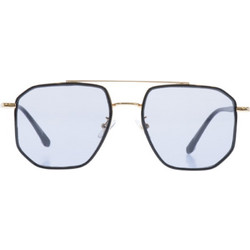 Enzo 7807 C1 Ανδρικά Γυαλιά Ηλίου Aviator Μεταλλικά Ασημί με Μπλε Φακό
