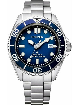 Citizen Promaster Ανδρικό Ρολόι με Ασημί Μεταλλικό Μπρασελέ BN0260-54L