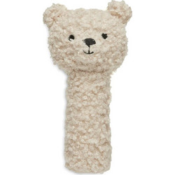 Jollein Teddy Bear Natural Υφασμάτινη Κουδουνίστρα Πίεσης για Νεογέννητα