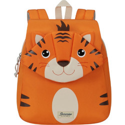 Samsonite Happy Sammies Eco Tiger Σχολική Τσάντα Πλάτης Νηπιαγωγείου Πορτοκαλί