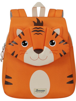 Samsonite Happy Sammies Eco Tiger Σχολική Τσάντα Πλάτης Νηπιαγωγείου Πορτοκαλί