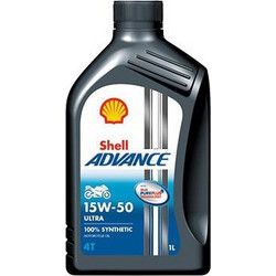 Shell Advance Ultra Συνθετικό Λάδι Μηχανής 4T 15W-50 1lt