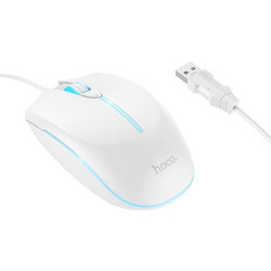 Hoco GM37 Ενσύρματο Gaming Ποντίκι RGB 2400 DPI White