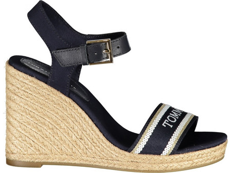 Tommy Hilfiger Καλοκαιρινές Γυναικείες Πλατφόρμες Ψηλές Navy Μπλε FW0FW08046-DW6