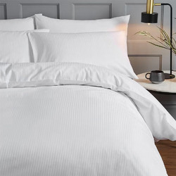 Lino Home Σεντόνι King Size Βαμβακοσατέν 280x280 Barri White