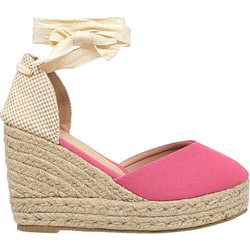 Envie Shoes Ανατομικές Καλοκαιρινές Γυναικείες Πλατφόρμες Εσπαντρίγες Κλειστές Ψηλές Φούξια E15-17024-49
