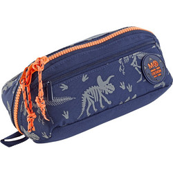 Miquelrius Dinoworld Κασετίνα Βαρελάκι με 2 Θήκες Navy Μπλε 844.194584