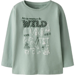Name It Wild Παιδικό T-Shirt Μακρυμάνικο Πράσινο Mint 13224978