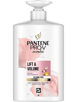 Pantene Pro-v Miracles Rose Water Lift & Volume Σαμπουάν για Επανόρθωση & Όγκο για Λεπτά Μαλλιά 1lt