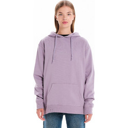 Basehit Γυναικείο Φούτερ Oversized με Κουκούλα & Τσέπες Λιλά 242.BW20.203