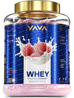 Yava Labs Premium Whey White Chocolate Raspberry Πρωτεΐνη Ορού Γάλακτος 2kg