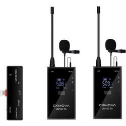Ckmova UM100 Kit6 Σετ 2 Ασύρματα Μικρόφωνα Πέτου USB-C
