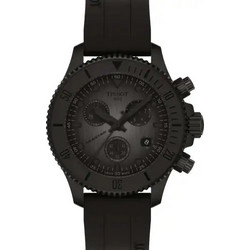 Tissot Seastar 1000 Ανδρικό Ρολόι Χρονογράφος με Μαύρο Καουτσούκ Λουράκι T120.217.37.061.00