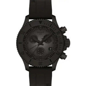 Tissot Seastar 1000 Ανδρικό Ρολόι Χρονογράφος με Μαύρο Καουτσούκ Λουράκι T120.217.37.061.00