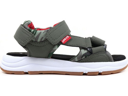 Levi's Coronado Παιδικά Πέδιλα για Αγόρι Ανατομικά Χακί VCOR0010S-1785