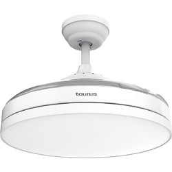 Taurus Fresko Hide & Go Ανεμιστήρας Οροφής 107cm 40W με Φως & Τηλεχειριστήριο Λευκός