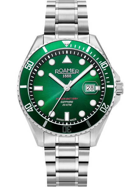 Roamer Pro Scuba Ανδρικό Ρολόι με Ασημί Μεταλλικό Μπρασελέ R969845417520