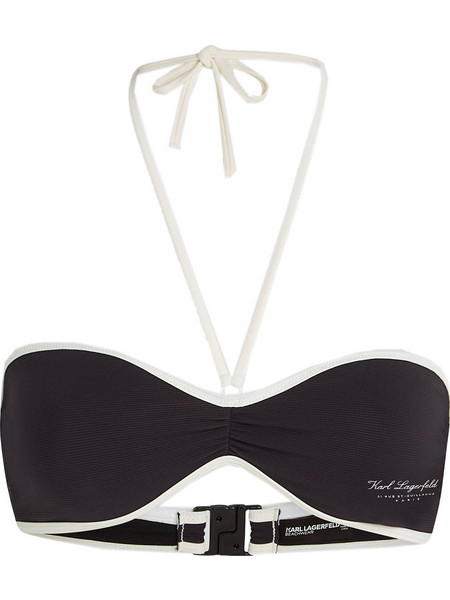 Karl Lagerfeld Bikini Top Strapless Μαύρο A1W46027-999