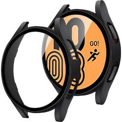 Techsuit Defense360 Pro Πλαστική Θήκη Tempered Glass για Samsung Galaxy Watch FE 40mm Μαύρη