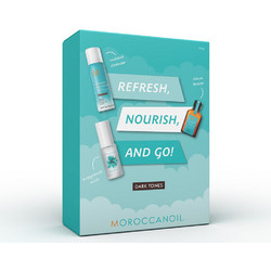 Moroccanoil Refresh Nourish And Go Dark Tones Σετ Περιποίησης Μαλλιών Dry Shampoo 62ml + Λάδι 25ml + Fragrance Mist 30ml