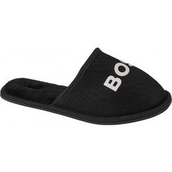 Boss Shoes Χειμερινές Ανδρικές Παντόφλες με Γούνα Μαύρες J29312-09B