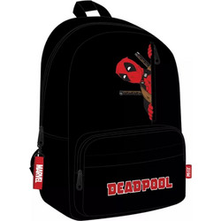 Must Deadpool Σχολική Τσάντα Πλάτης Γυμνασίου - Λυκείου Μαύρη 506294