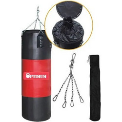 Optimus CX-PB2105/104 Σάκος Μποξ Κρεμαστός 50kg 104cm Μαύρος Κόκκινος
