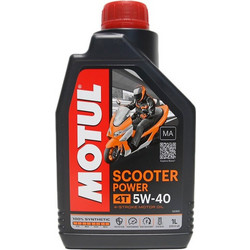 Motul Scooter Power Συνθετικό Λάδι Μηχανής 4T 5W-40 1lt