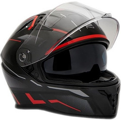 Zen ZN-869 Black Red Κράνος Μηχανής Full Face