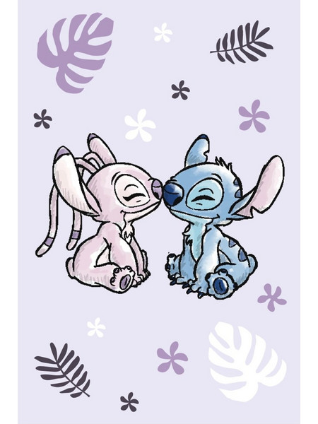 Borea Stitch & Angel Κουβέρτα Κούνιας Fleece 100x150 Λιλά