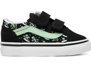 Vans Old Skool Παιδικά Sneakers Μαύρα Πράσινο Mint VN000CTGYJ7