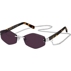 Marc Jacobs MARC496S GMEUR Γυναικεία Γυαλιά Ηλίου Πολυγωνικά Κοκάλινα Ταρταρούγα με Μαύρο Φακό