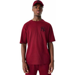New Era York Yankees League Essential Ανδρικό Αθλητικό T-Shirt Μπορντό 60424360