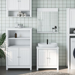 vidaXL Σετ Έπιπλο Μπάνιου με Καθρέπτη & Ντουλάπι 3206498