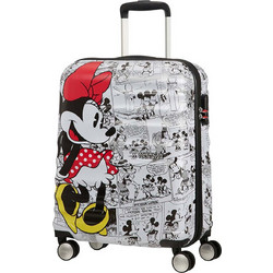 American Tourister Minnie Comics 152579-7484 Παιδική Βαλίτσα Καμπίνας 55x40x20cm με 4 Ρόδες Λευκή