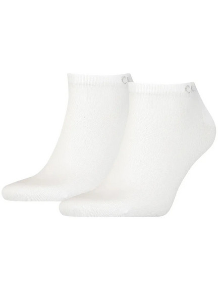 Calvin Klein Ανδρικές Κάλτσες Κοντές Λευκές 2Pack 701218707-002